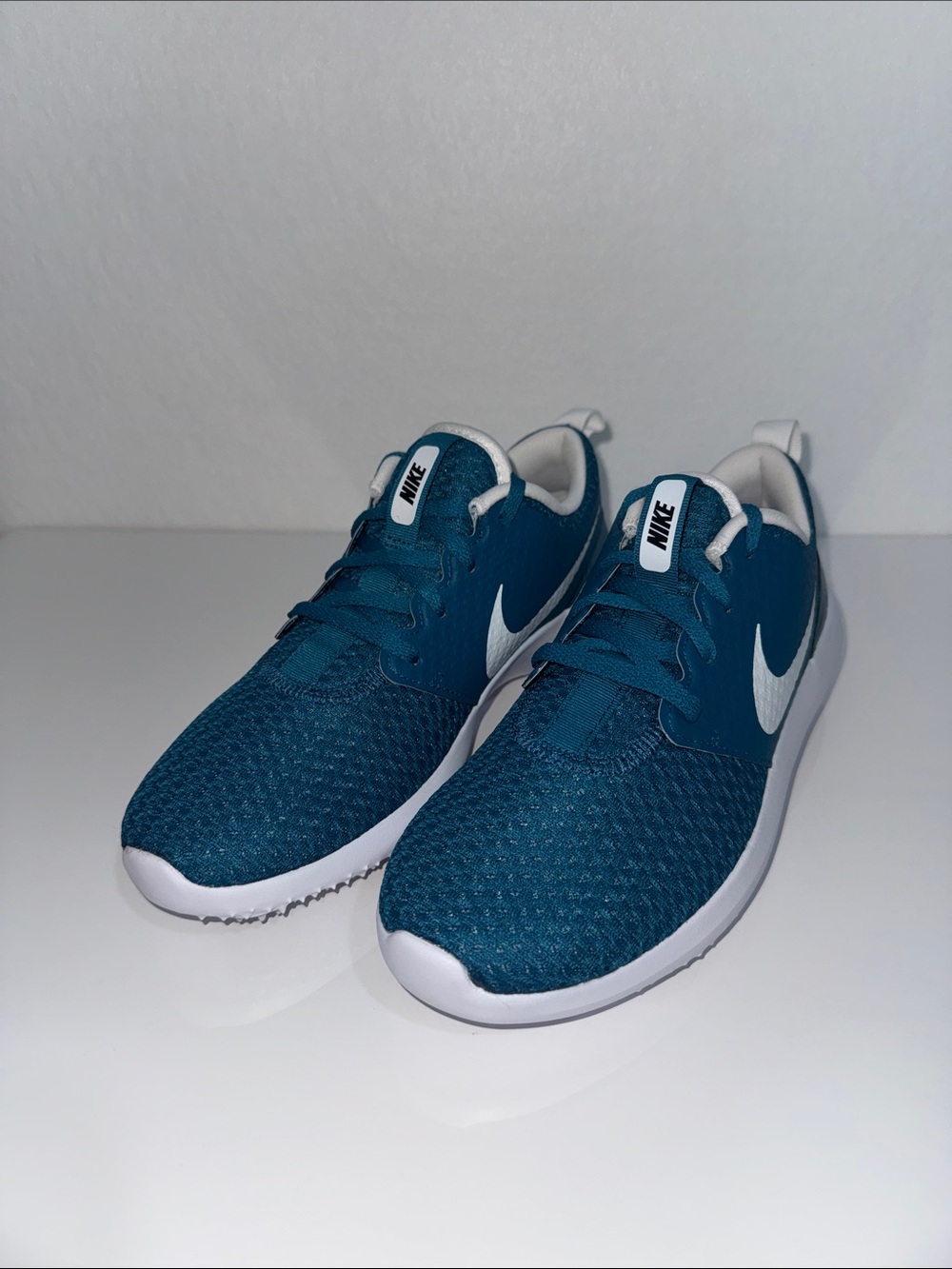 Nike Roshe G Junior Golf Shoes Teal White Size 6Y‎ Youth EU 38.5 Golf Cleats